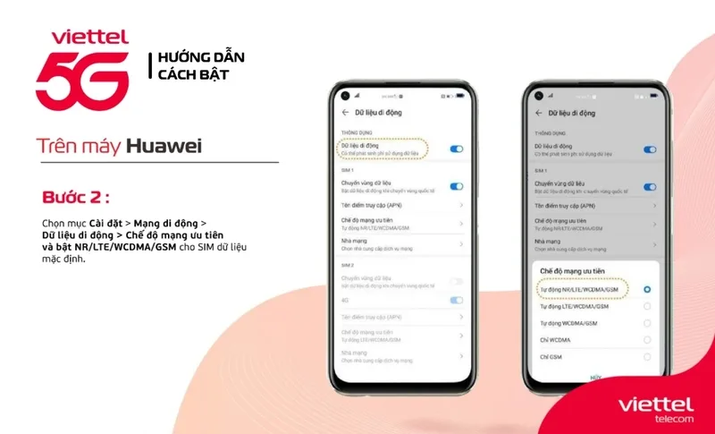 Để dùng được 5G, người dùng cần điện thoại hỗ trợ 5G, SIM phù hợp, gói cước tương thích và khu vực có sóng 5G.