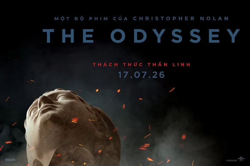 Tạo hình ấn tượng của tài tử Matt Damon trong siêu phẩm sử thi "The Odyssey" của đạo diễn Christopher Nolan.